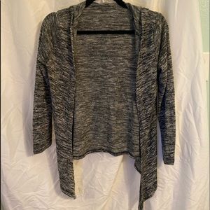 Cardigan with hoodie